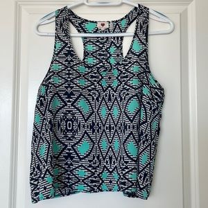 Cute Patterned Loose Tank Top